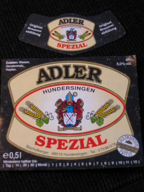 Adler Spezial, Suomessa varsin tuntematon olut.